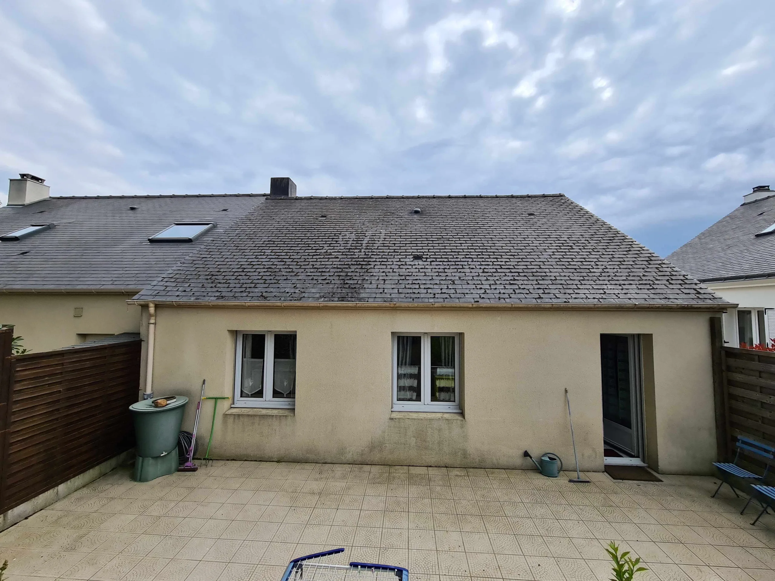 nettoyage d’une toiture en ardoise