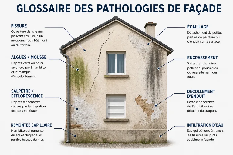 Glossaire des pathologies de façade
