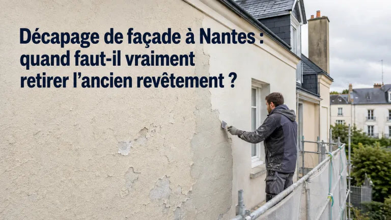 Décapage de façade à Nantes :quand faut-il vraiment retirer l’ancien revêtement ?